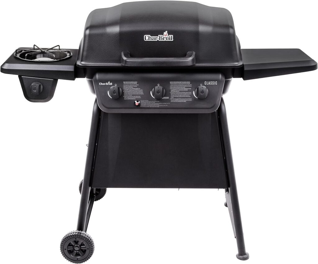 Char-Broil® Classic Series™ Convective 3-Burner with Side Burner Propane Gas Stainless Steel Grill - 463773817-P2