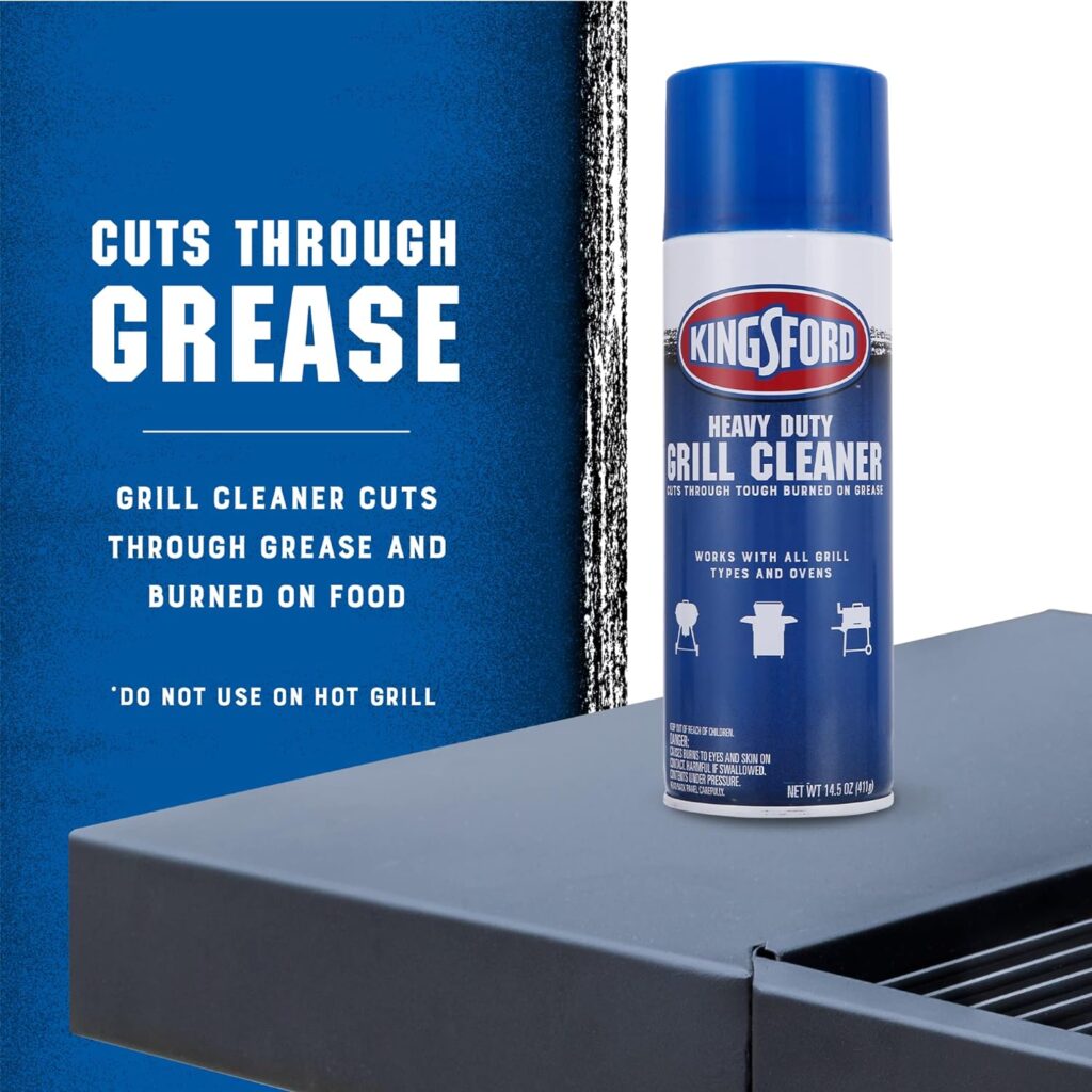 Kingsford Grill Cleaner Aerosol Spray 19oz | BBQ Grill Cleaning Accessories Aerosol Spray for Cleaning Barbeque Grills | Quick Clean 19oz Spray Aerosol for Barbecue Grills