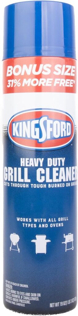 Kingsford Grill Cleaner Aerosol Spray, 19oz | Heavy-Duty BBQ Grill Cleaning Accessories