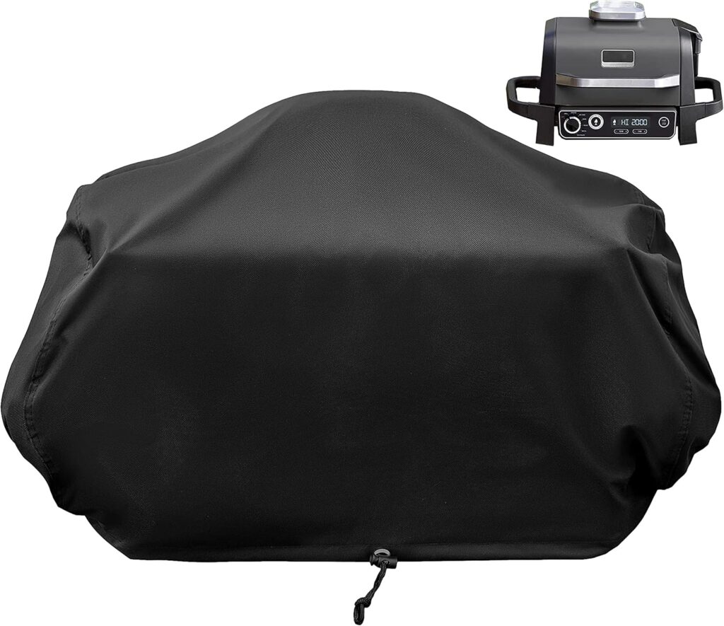 Cover for Ninja Woodfire Outdoor Grill - Waterproof Ninja Grill Cover Compatible with Ninja Smoker Grill OG701 OG751 OG700 Series - Heavy Duty 600D Oxford Fabric