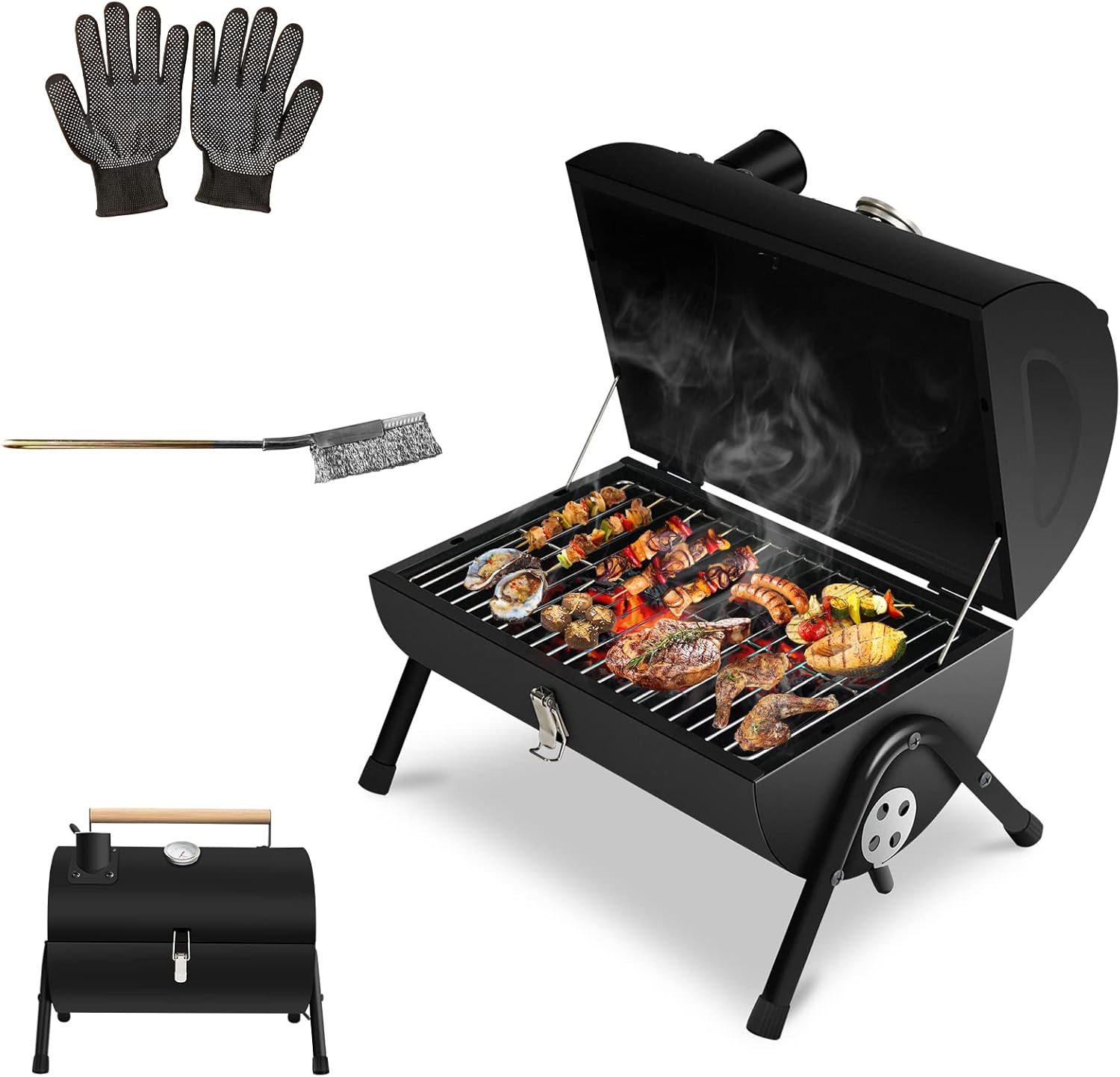 Gardenature Portable Charcoal Grill Mini Small BBQ Grill Review