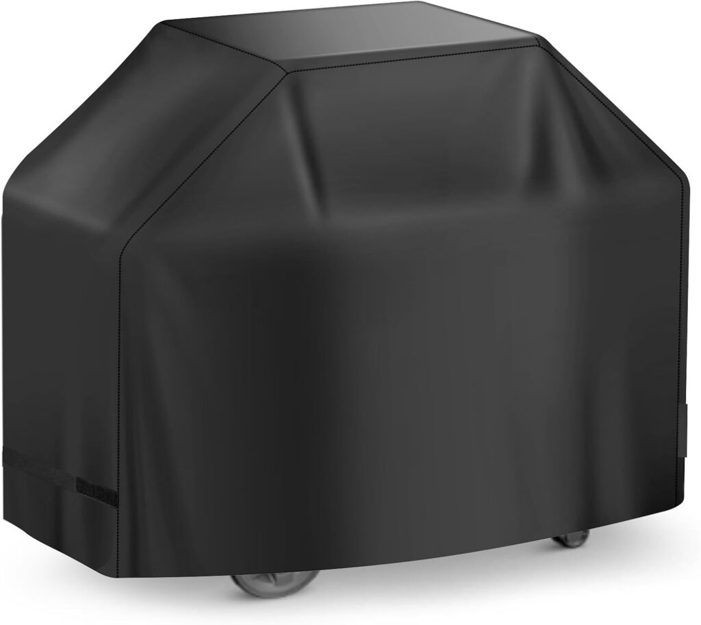 Grill Cover, BBQ Cover 59 inch,Grill Covers Waterproof,Anti-UV  Fade Resistant, Barbecue Grill Cover with Velcro Straps,Gas Grill Cover Rip Resistant,for Weber,Char Broil,Nexgrill Grills